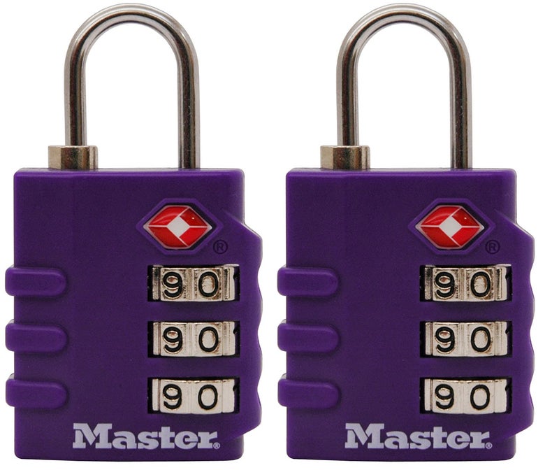 Master Lock 4684T Set Your Own Combination TSA Approved Luggage Lock, 1-3/8 in. Wide, Colors May Vary - Image 5